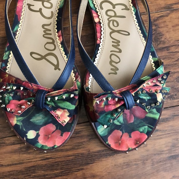 🌟HP!! Sam Edelman floral spike sandals - Picture 2 of 5